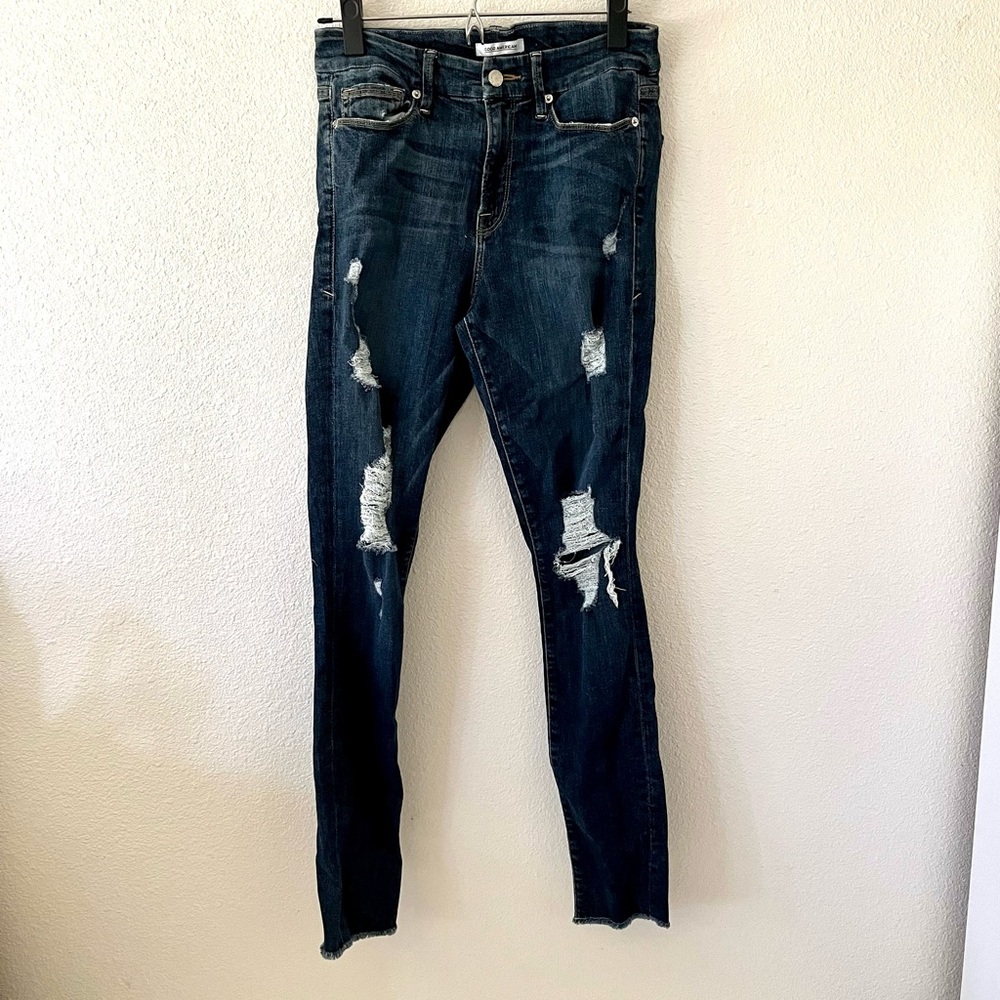 Good American Good Legs Distressed Skinny Jeans